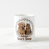 Tasse Adopt Don't Shop V2 Café (Centre)