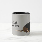 Tasse affectueuse d'amusement de Basset Hound (Centre)