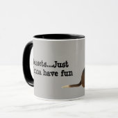 Tasse affectueuse d'amusement de Basset Hound (Devant gauche)