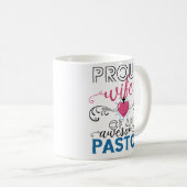 Tasse affectueuse fière d'épouse de pasteur (Devant droit)