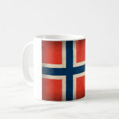Tasse affligée par drapeau de la Norvège (Devant gauche)