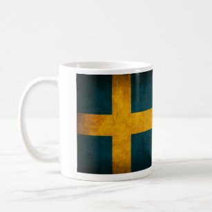Tasse affligée par drapeau de la Suède
