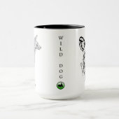 Tasse africaine de chien sauvage - série de (Centre)