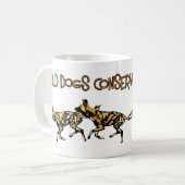 Tasse africaine de projet de conservation de (Devant gauche)