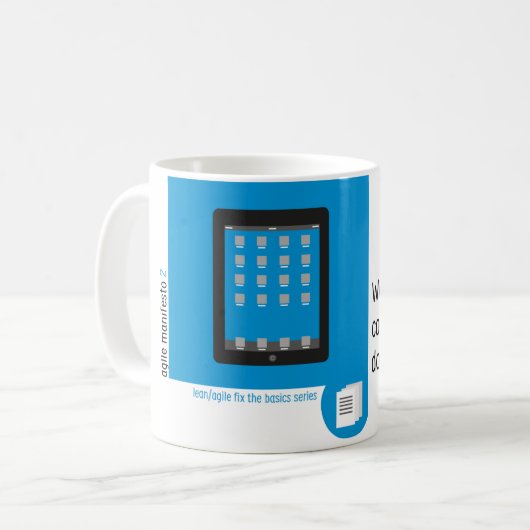 Tasse agile II. de manifeste (Devant gauche)