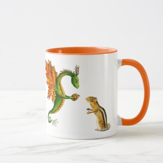 Tasse aime automne de dragon de chêne "je" (Droite)