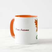 Tasse aime automne de dragon de chêne "je" (Devant gauche)