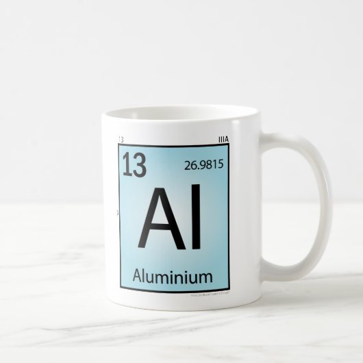 Tasse (Al) en aluminium d'élément (Droite)