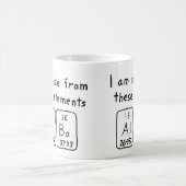 Tasse alba de nom de table périodique (Centre)