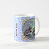 Tasse Alien à vélo (Devant droit)