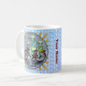 Tasse Alien à vélo (Devant gauche)