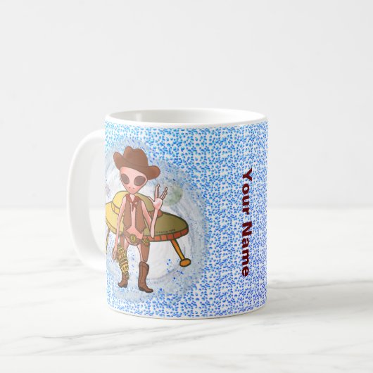 Tasse Alien Cowboy (Devant gauche)