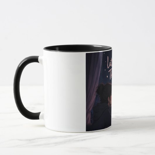 Tasse Alien Pensées de fin de soirée (Gauche)
