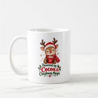 Tasse alimentée par le cacao et la magie de Noël