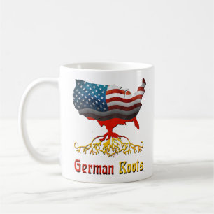 Tasse allemande américaine de racines