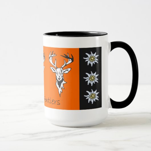 Tasse alpine de tête de trois cerfs communs (Droite)