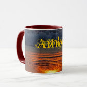 Tasse ambre - réflexions de lever de soleil (Devant gauche)