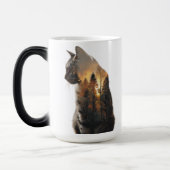 Tasse Âme de la Forêt – Chat à double exposition (Gauche)