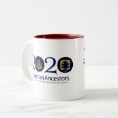 Tasse américaine d'ancêtres de la fleur (Devant gauche)