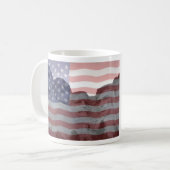 Tasse américaine de drapeau de citoyenneté (Devant gauche)