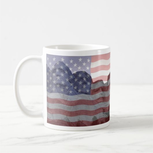 Tasse américaine de drapeau de citoyenneté (Gauche)