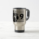 Tasse américaine de voyage de la patte K-9 (Devant droit)