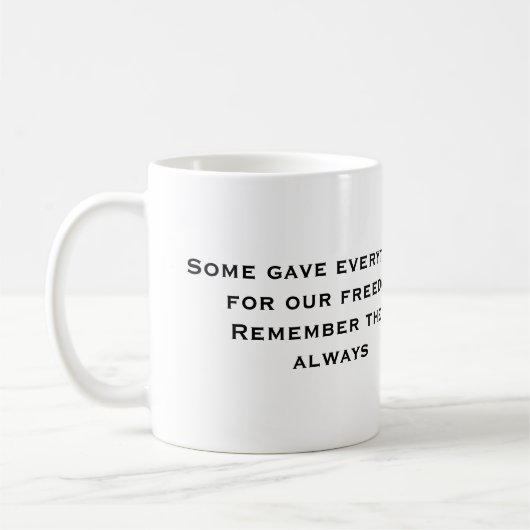 Tasse américaine fière (Gauche)