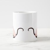 Tasse amicale d'éléphant de chat siamois (Devant)