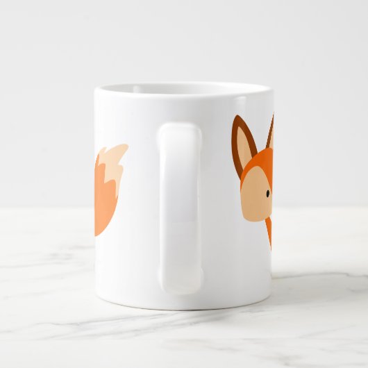 Tasse amicale mignonne d'éléphant de Fox de bande (Dos)