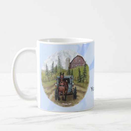 Tasse Amish Buggy Town Day (Gauche)