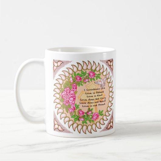 Tasse Amour Chrétien est Patient (Gauche)