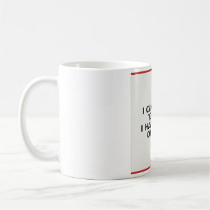 Tasse Amoureux de Livre Drôle - Je Ne Peux Pas All