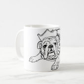 Tasse anglaise de bouledogue (Devant gauche)