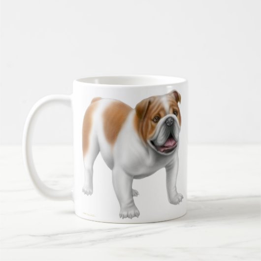 Tasse anglaise de bouledogue (Gauche)