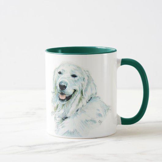 Tasse anglaise de golden retriever (Droite)