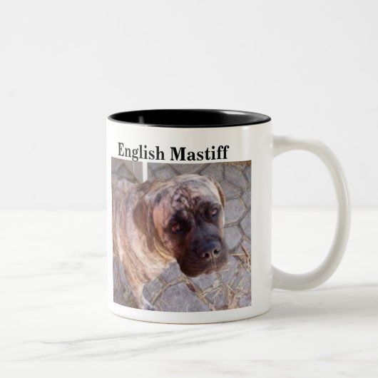 Tasse anglaise de mastiff - customisée (Droit)