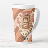 Tasse Anime Hérisson Jumbo Café & Latte 17oz (Angle droit)