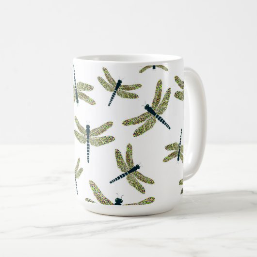 Tasse animée de libellules (Devant droit)