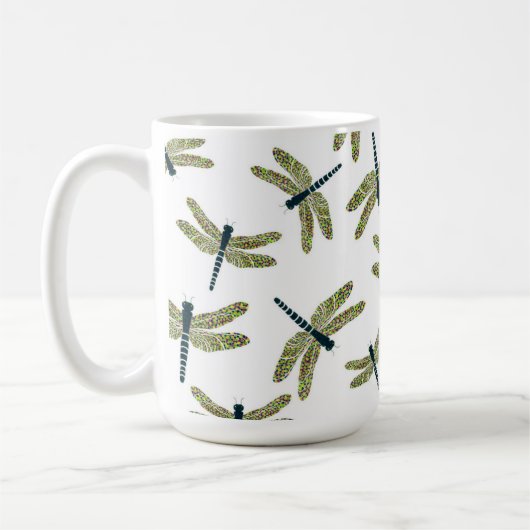 Tasse animée de libellules (Gauche)