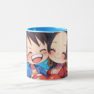Tasse animée de Luffy & Boa Hancock