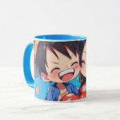 Tasse animée de Luffy & Boa Hancock (Devant gauche)