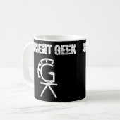 Tasse antique de puzzle de geek (Devant gauche)