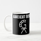 Tasse antique de puzzle de geek (Gauche)