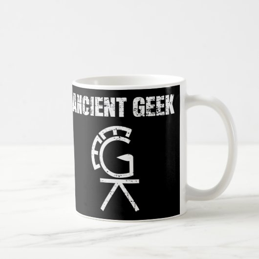 Tasse antique de puzzle de geek (Droite)
