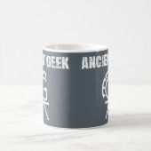 Tasse antique de puzzle de geek (Centre)