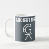Tasse antique de puzzle de geek (Gauche)