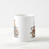 Tasse antique d'ouvrier chargé des pompes de (Centre)