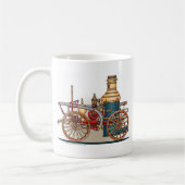 Tasse antique d'ouvrier chargé des pompes de (Gauche)