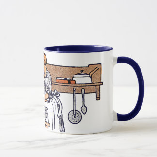 Tasse antique vintage de cuisine de cuisine
