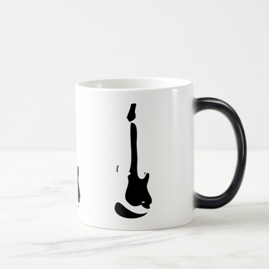 Tasse apparaissante de guitare activée par chaleur (Droite)
